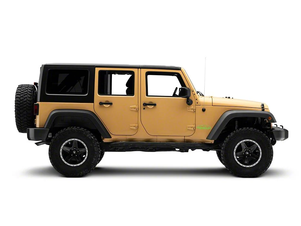 Jeep Licensed by RedRock Mountain Wrangler Unlimited Decal; Lime Green (87-18 Jeep Wrangler YJ, TJ & JK) - Image 6