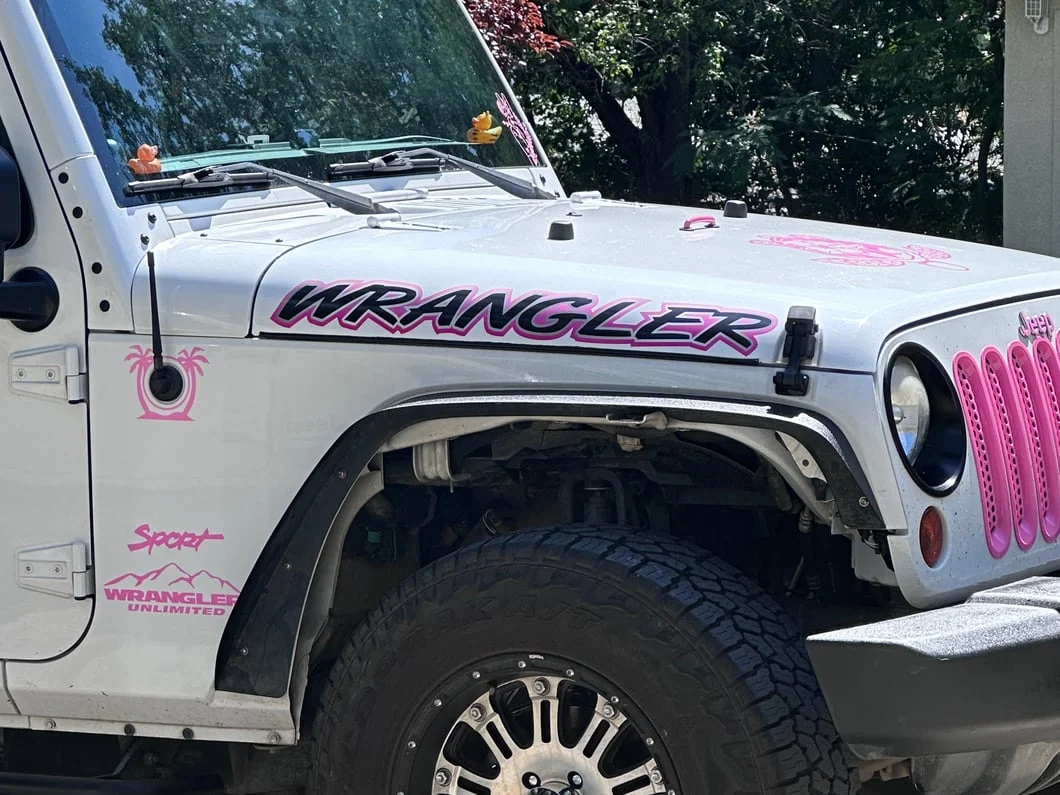 Jeep Licensed by RedRock Mountain Wrangler Unlimited Decal; Pink (87-18 Jeep Wrangler YJ, TJ & JK) - Image 8