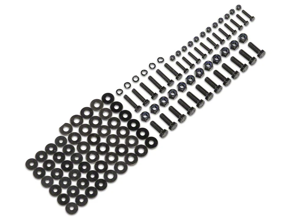Jeep Licensed by RedRock Replacement Side Step Bar Hardware Kit for J173991 Only (07-18 Jeep Wrangler JK 4-Door) - Image 2