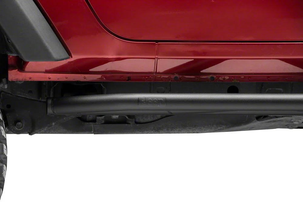 Jeep Licensed by RedRock Rock Sliders with Jeep Logo (07-18 Jeep Wrangler JK 2-Door) - Image 11