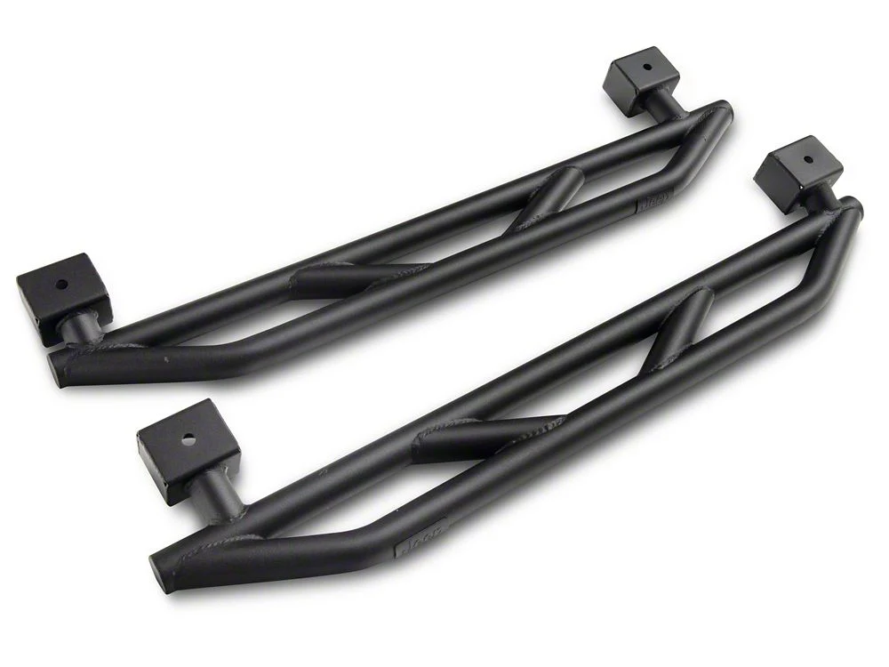 Jeep Licensed by RedRock Rock Sliders with Jeep Logo (07-18 Jeep Wrangler JK 2-Door) - Image 2