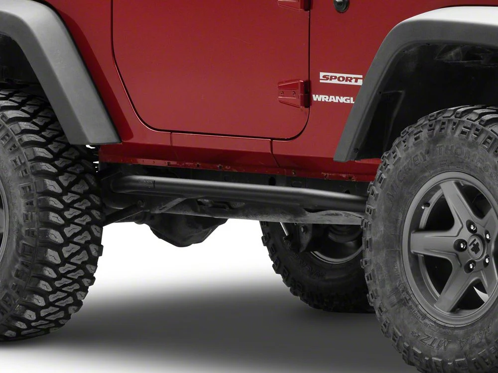 Jeep Licensed by RedRock Rock Sliders with Jeep Logo (07-18 Jeep Wrangler JK 2-Door) - Image 8