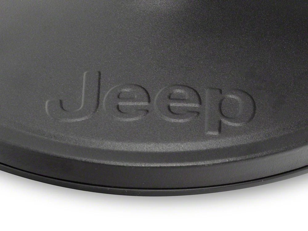 Jeep Licensed by RedRock Round Adventure Mirrors with Molded Jeep Logo (87-25 Jeep Wrangler YJ, TJ, JK & JL) - Image 2