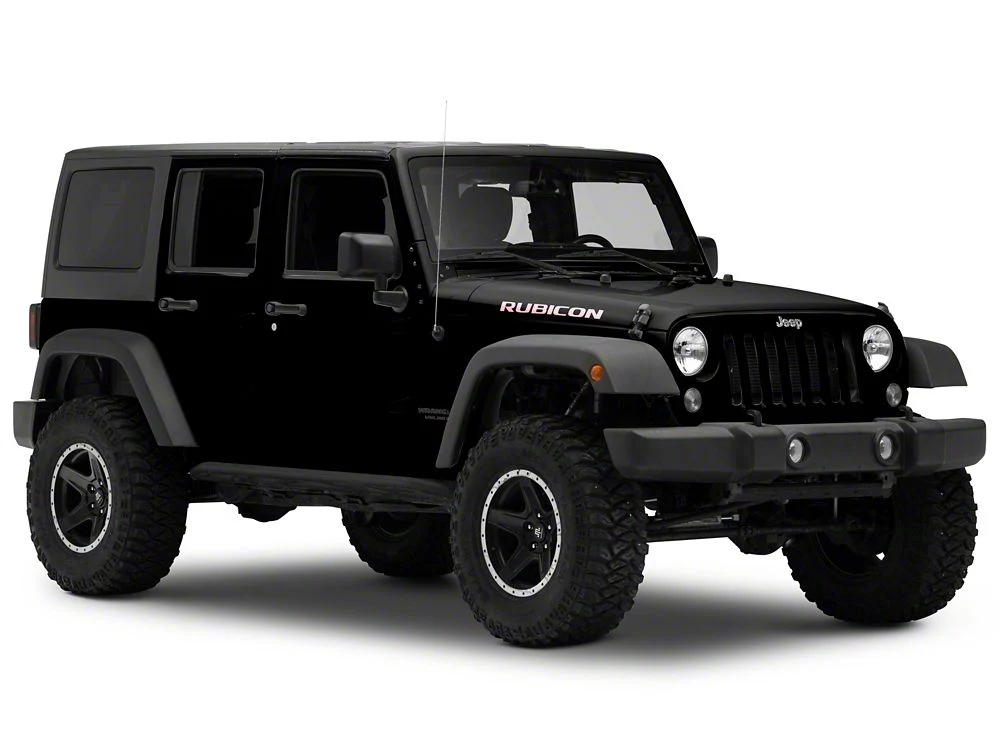 Jeep Licensed by RedRock Rubicon Hood Logo Decal; Pink (07-18 Jeep Wrangler JK) - Image 2