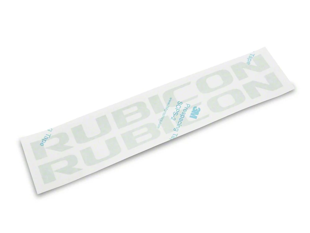 Jeep Licensed by RedRock Rubicon Hood Logo Decal; Silver (07-18 Jeep Wrangler JK) - Image 5