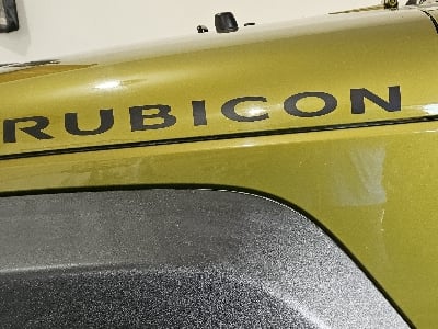 Jeep Licensed by RedRock Rubicon Hood Logo; Matte Black (07-18 Jeep Wrangler JK) - Image 9