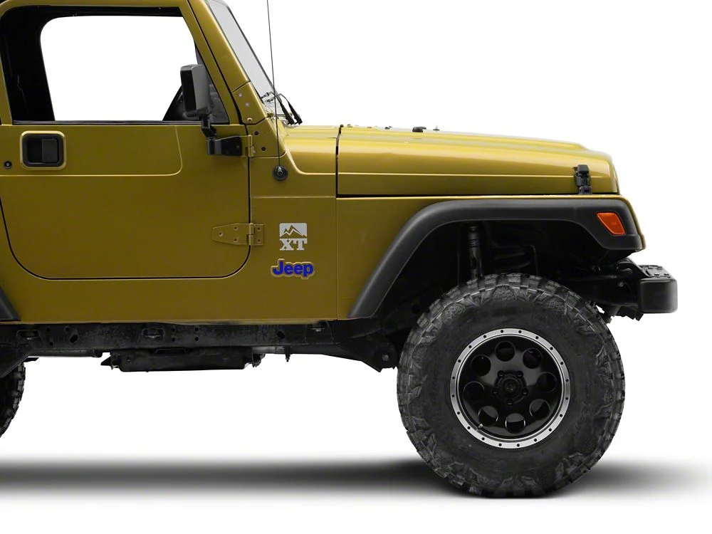 Jeep Licensed by RedRock Side Logo; Blue (97-06 Jeep Wrangler TJ) - Image 6