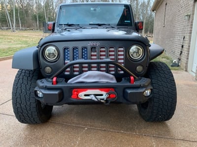 Jeep Licensed by RedRock Slim Fender Flares with Jeep Logo; Front (07-18 Jeep Wrangler JK) - Image 16