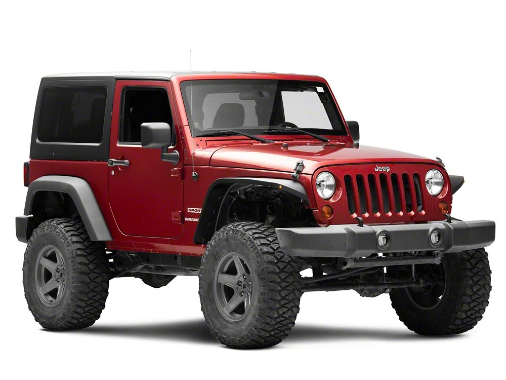 Jeep Licensed by RedRock Slim Fender Flares with Jeep Logo; Front (07-18 Jeep Wrangler JK) - Image 7
