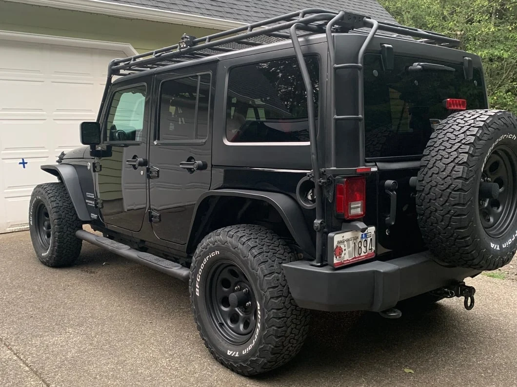 Jeep Licensed by RedRock Slim Fender Flares with Jeep Logo; Rear (07-18 Jeep Wrangler JK) - Image 14