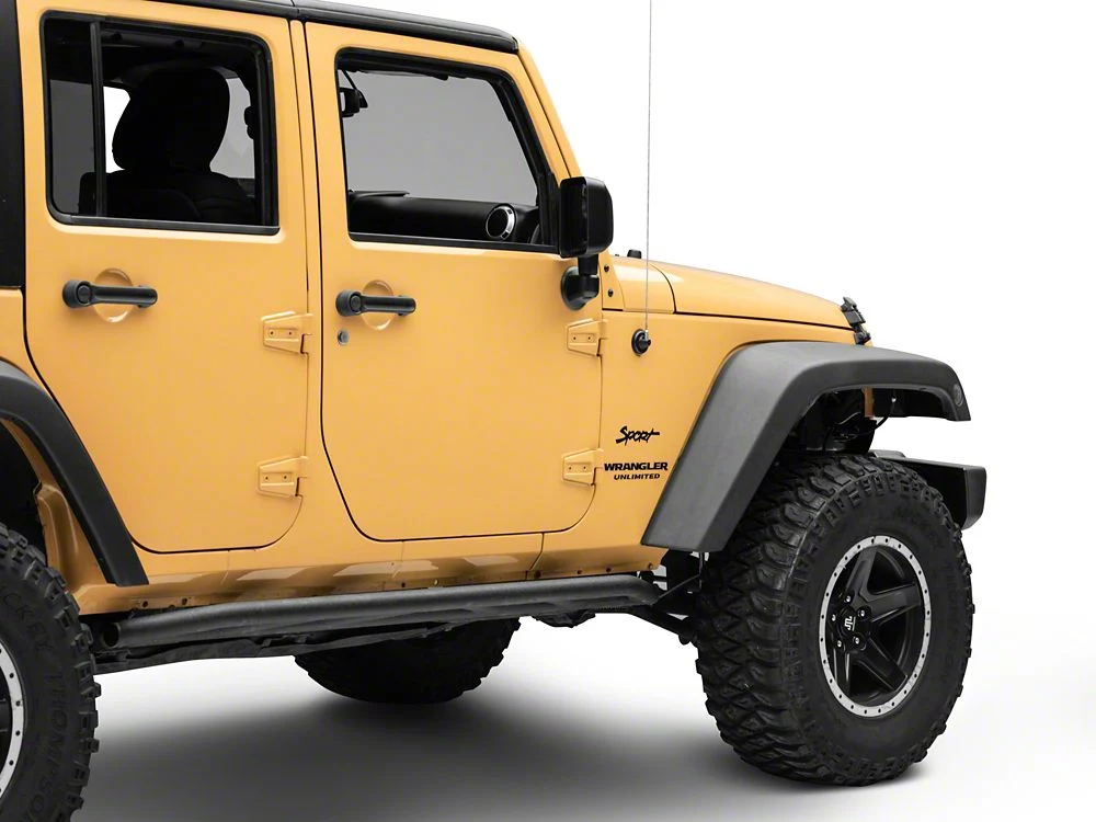 Jeep Licensed by RedRock Sport Script Side Logo Decal; Matte Black (87-18 Jeep Wrangler YJ, TJ & JK) - Image 4