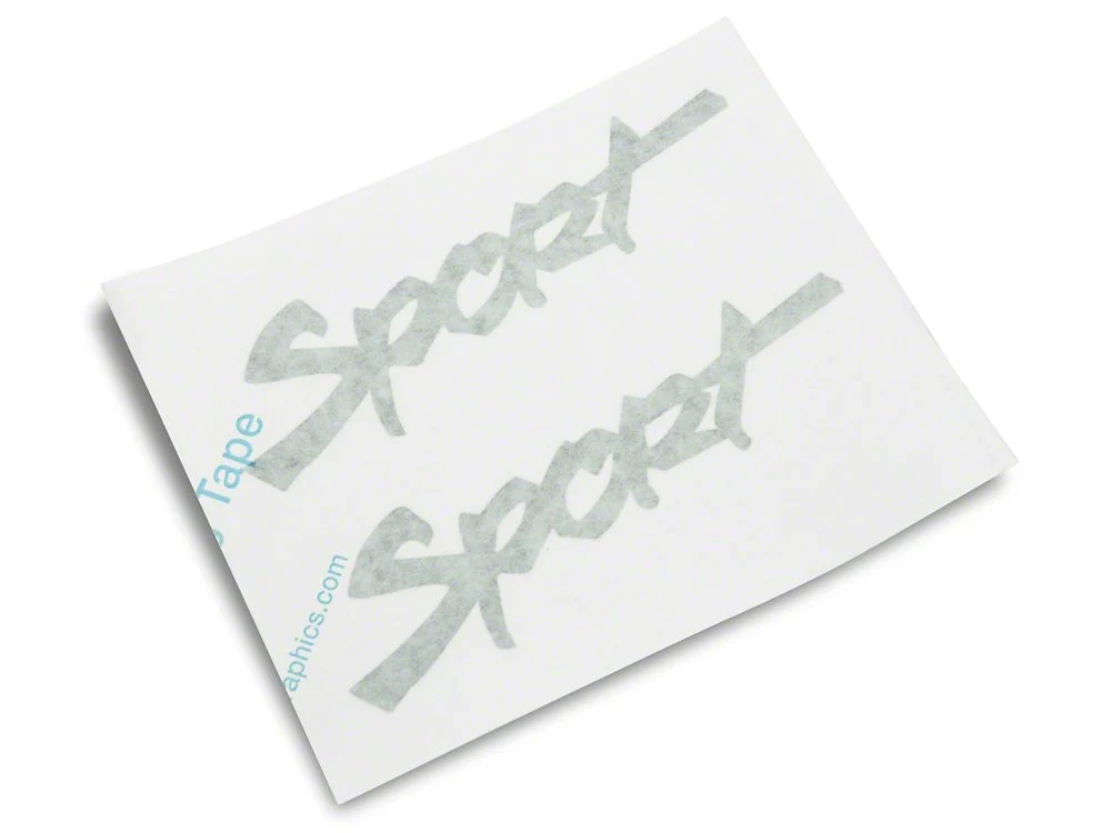Jeep Licensed by RedRock Sport Script Side Logo Decal; Silver (87-18 Jeep Wrangler YJ, TJ & JK) - Image 5