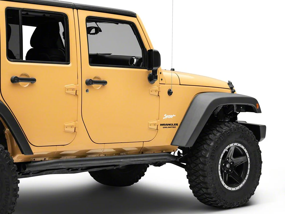 Jeep Licensed by RedRock Sport Script Side Logo Decal; White (87-18 Jeep Wrangler YJ, TJ & JK) - Image 4