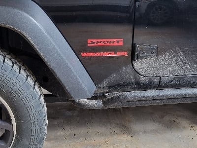 Jeep Licensed by RedRock Sport Side Logo; Red (87-18 Jeep Wrangler YJ, TJ & JK) - Image 8