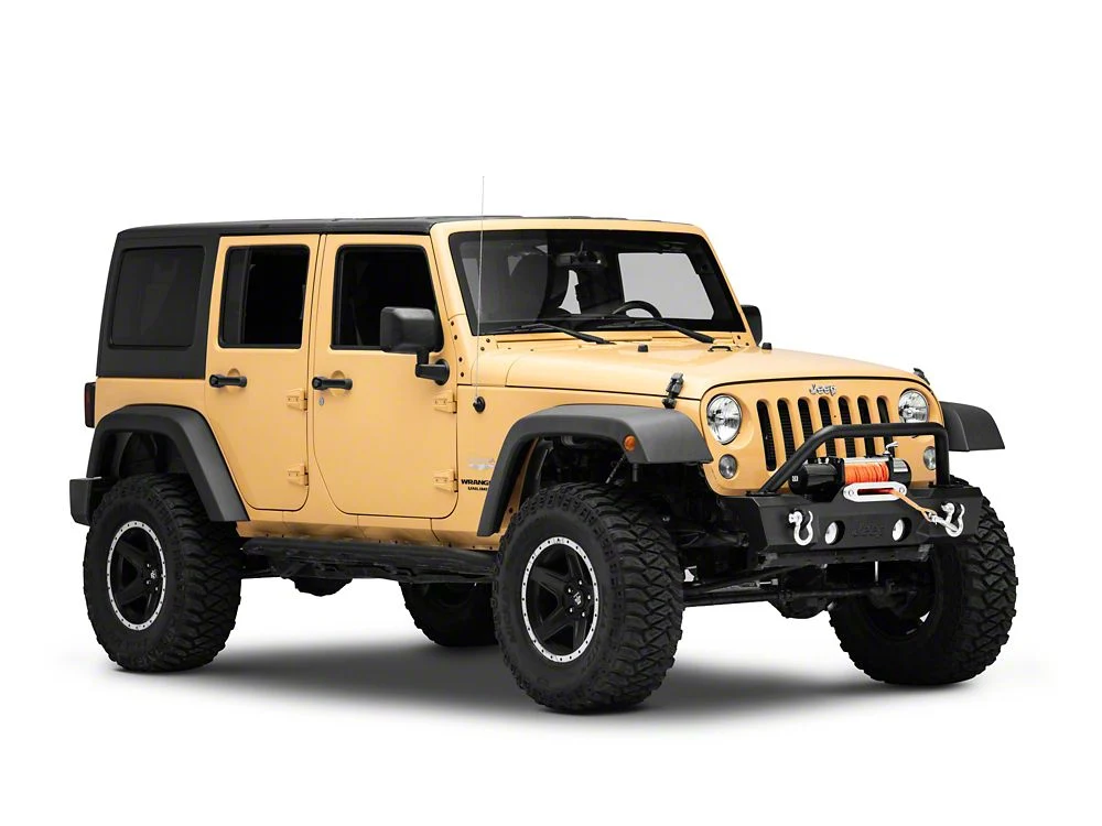 Jeep Licensed by RedRock Stubby Front Winch Bumper with Jeep Logo (07-18 Jeep Wrangler JK) - Image 2