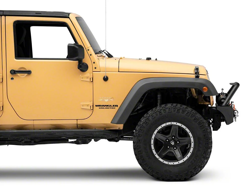 Jeep Licensed by RedRock Stubby Front Winch Bumper with Jeep Logo (07-18 Jeep Wrangler JK) - Image 3