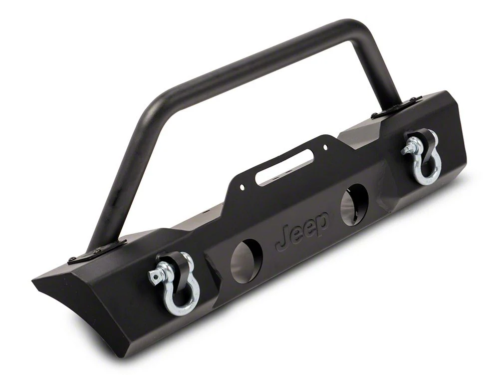 Jeep Licensed by RedRock Stubby Front Winch Bumper with Jeep Logo (20-25 Jeep Gladiator JT) - Image 3