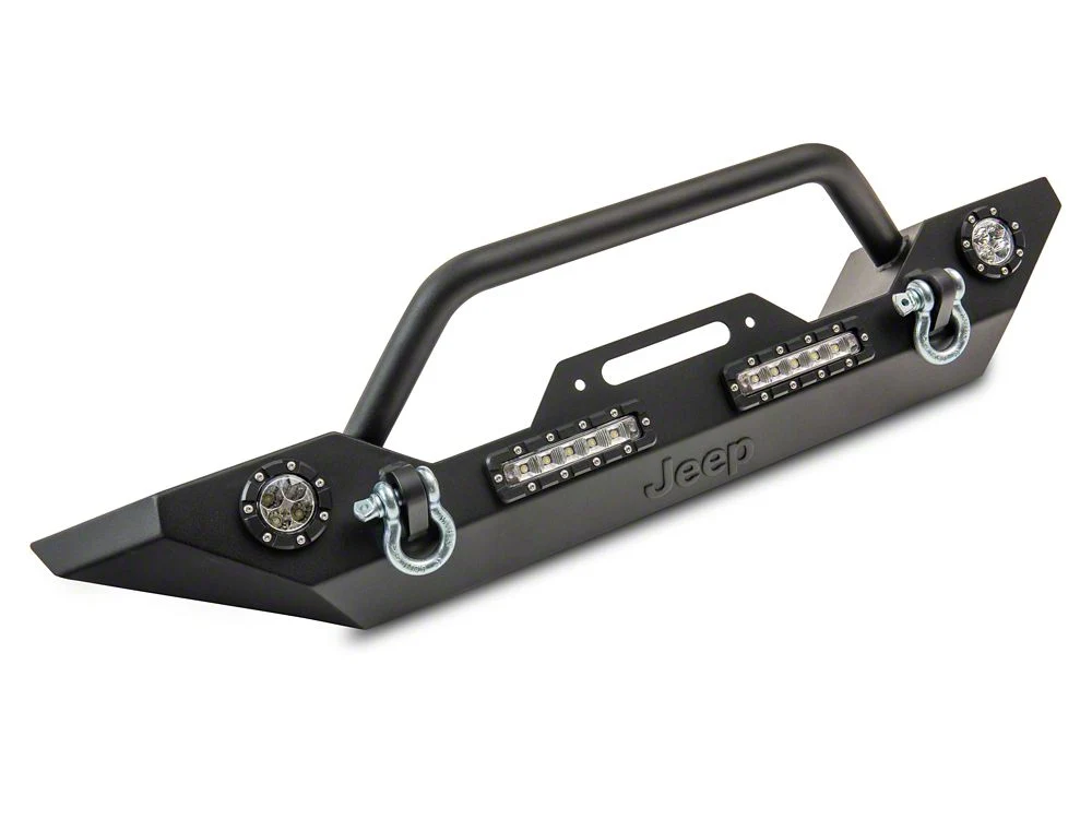 Jeep Licensed by RedRock Trail Force HD Front Bumper with LED Lights and Jeep Logo (07-18 Jeep Wrangler JK) - Image 2
