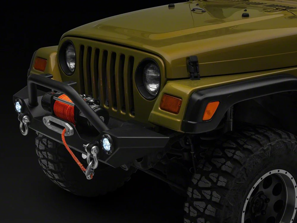 Jeep Licensed by RedRock Trail Force HD LED Front Bumper with Jeep Logo (87-06 Jeep Wrangler YJ & TJ) - Image 4