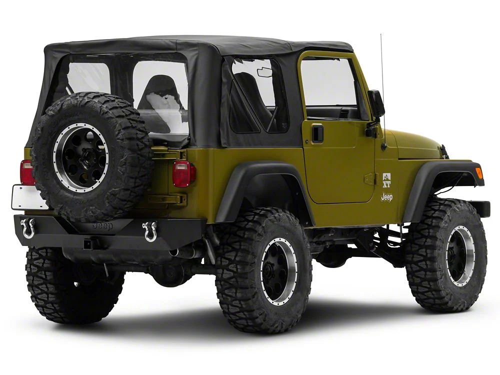 Jeep Licensed by RedRock Trail Force HD Rear Bumper with Jeep Logo (87-06 Jeep Wrangler YJ & TJ) - Image 8