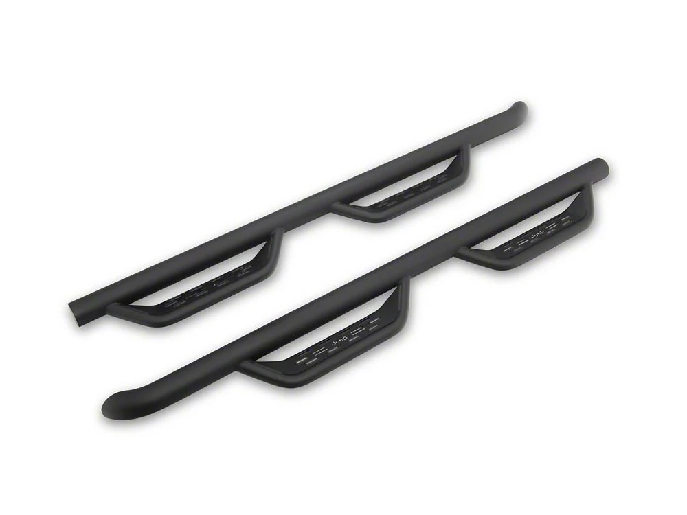 Jeep Licensed by RedRock Tubular Drop Side Step Bars; Fine Textured Black (18-26 Jeep Wrangler JL 4-Door) - Image 2