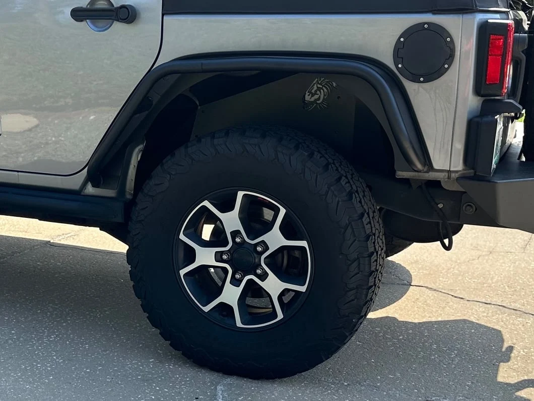 Jeep Licensed by RedRock Tubular Fender Flares with Jeep Logo; Rear (07-18 Jeep Wrangler JK) - Image 15