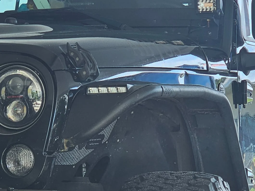 Jeep Licensed by RedRock Tubular Fender Flares with Jeep Logo; Rear (07-18 Jeep Wrangler JK) - Image 18