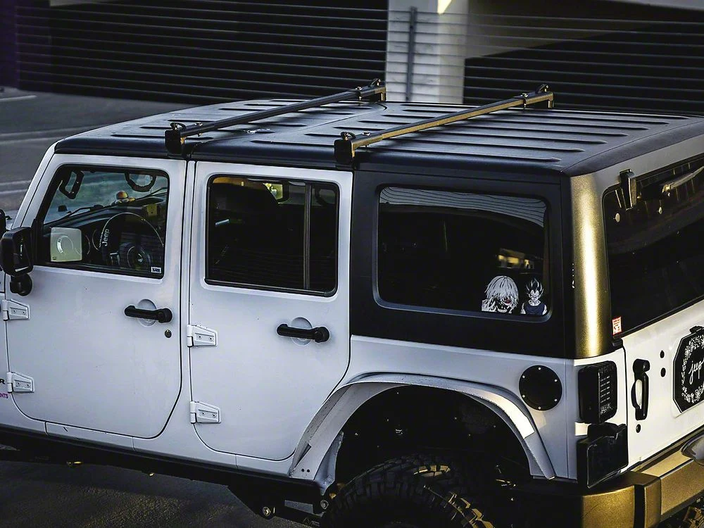 Jeep Licensed by RedRock Two Bar Removable Roof Rack with Jeep Logo (07-18 Jeep Wrangler JK 4-Door) - Image 11