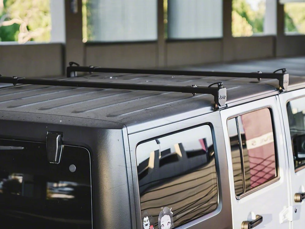 Jeep Licensed by RedRock Two Bar Removable Roof Rack with Jeep Logo (07-18 Jeep Wrangler JK 4-Door) - Image 12