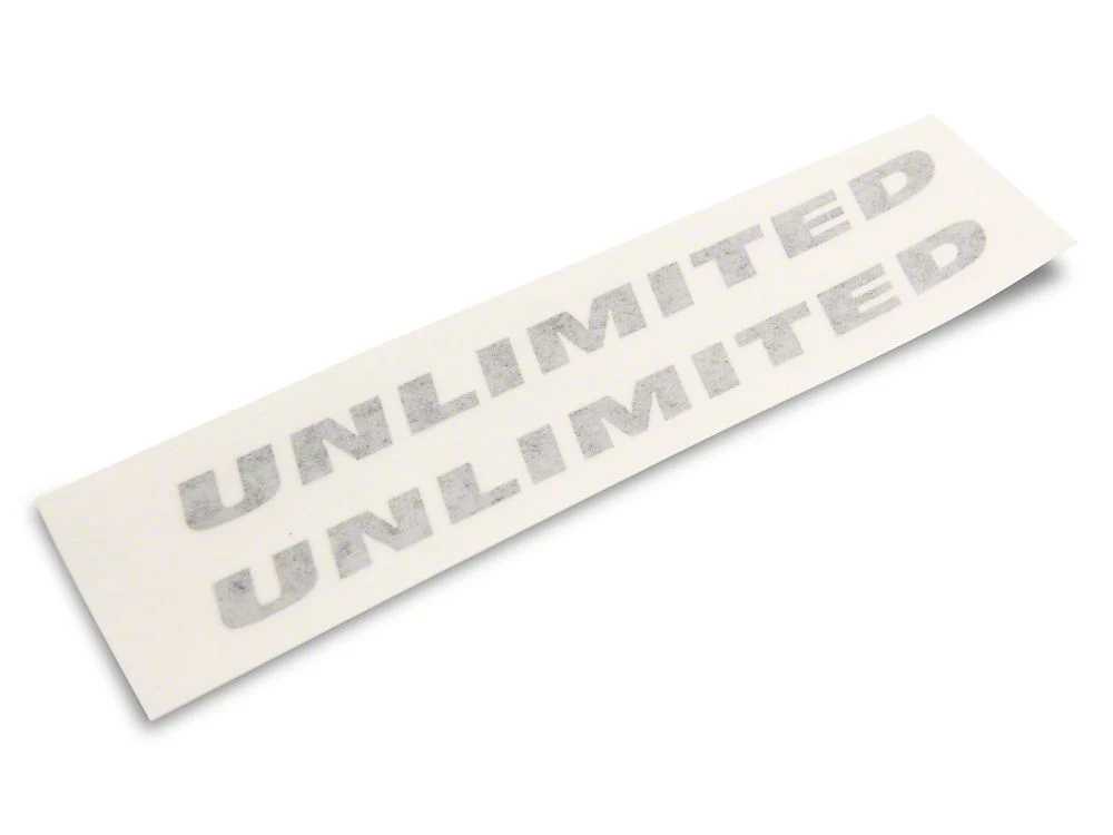 Jeep Licensed by RedRock Unlimited Side Decal; Gloss Black (87-18 Jeep Wrangler YJ, TJ & JK) - Image 3
