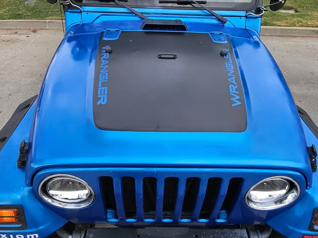 Jeep Licensed by RedRock Wrangler Hood Decal; Matte Black (97-06 Jeep Wrangler TJ) - Image 12