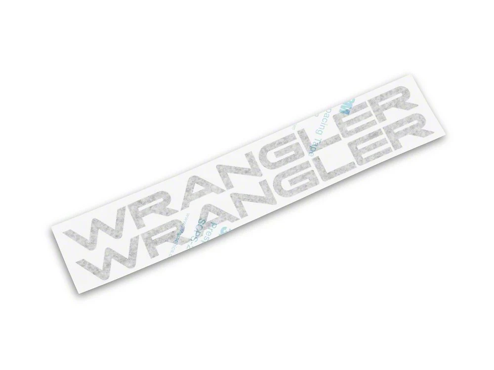 Jeep Licensed by RedRock Wrangler Hood Logo; Matte Black (97-06 Jeep Wrangler TJ) - Image 2