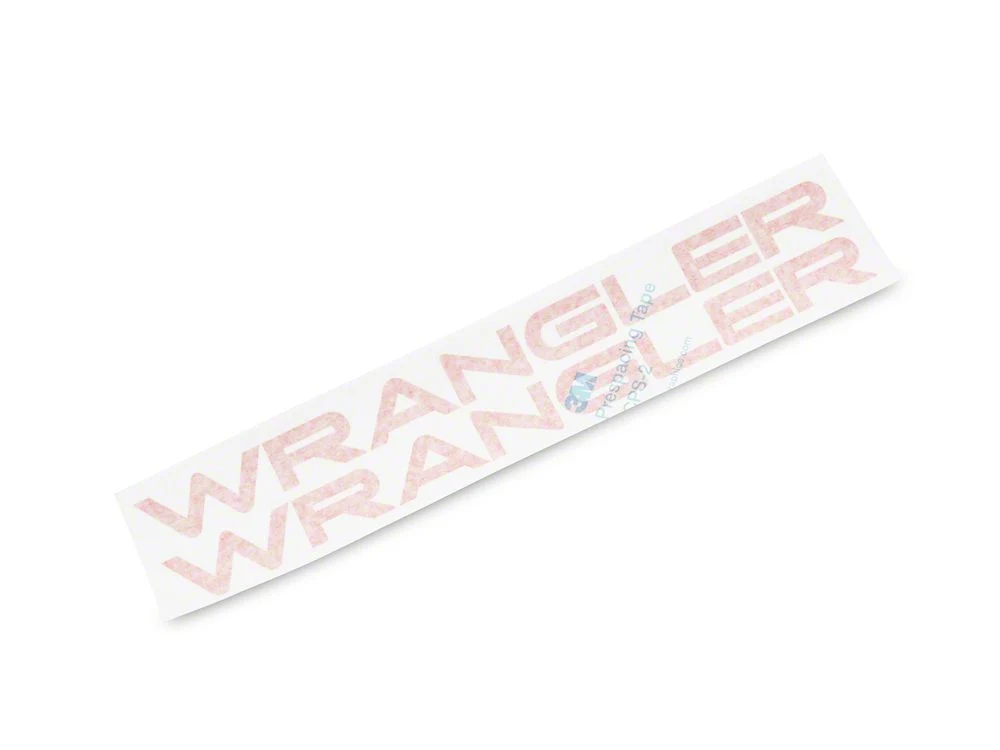 Jeep Licensed by RedRock Wrangler Hood Logo; Red (97-06 Jeep Wrangler TJ) - Image 2