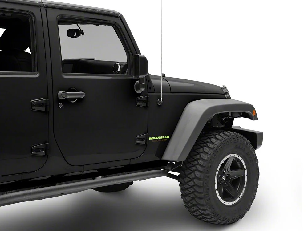 Jeep Licensed by RedRock Wrangler Side Logo; Lime Green (87-18 Jeep Wrangler YJ, TJ & JK) - Image 3