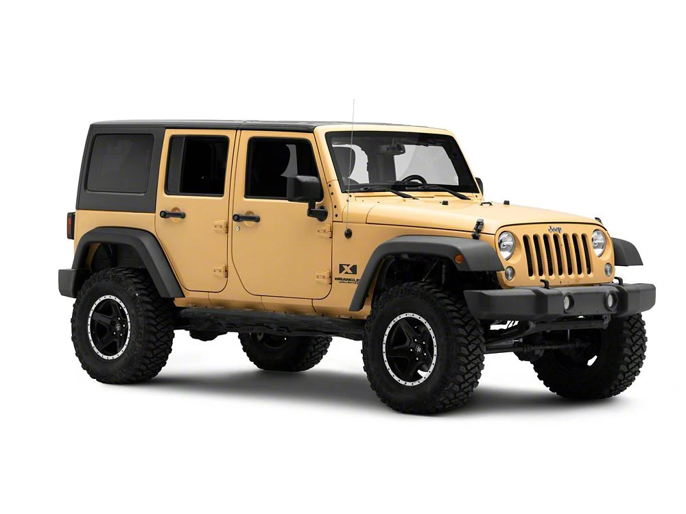 Jeep Licensed by RedRock X Logo with Wrangler Unlimited Decal; Matte Black (87-18 Jeep Wrangler YJ, TJ & JK) - Image 4