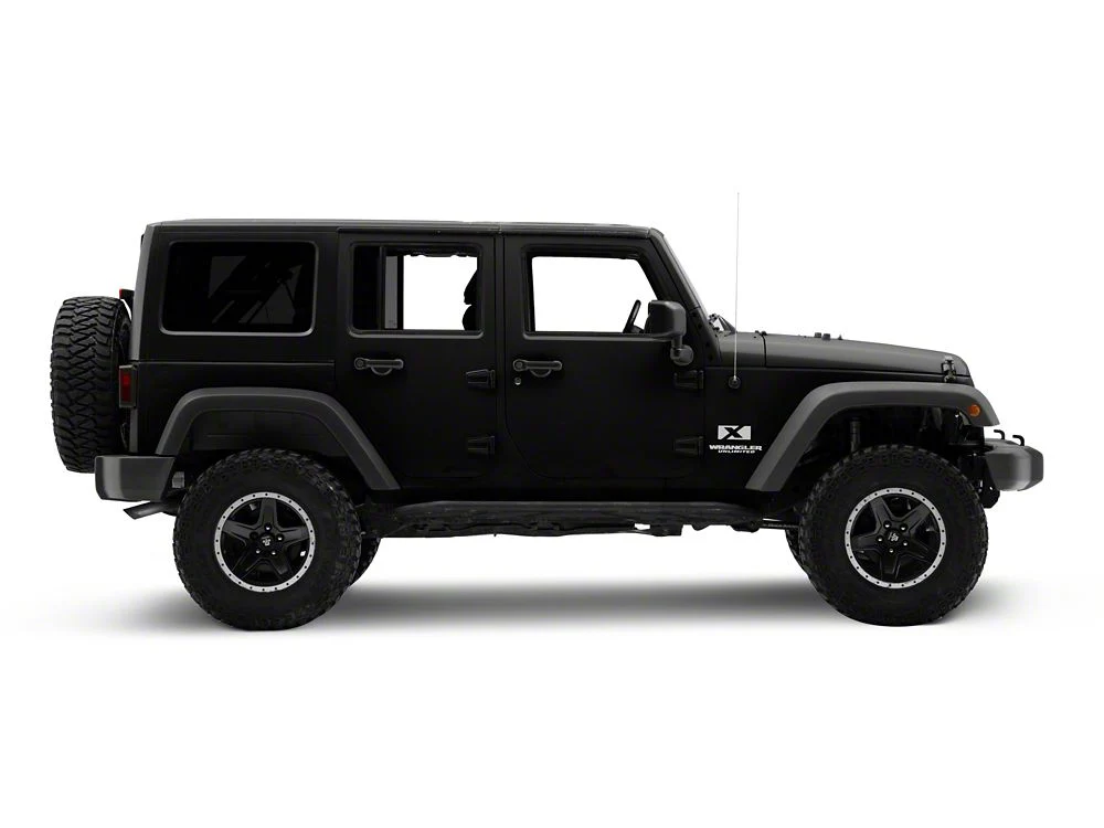 Jeep Licensed by RedRock X Logo with Wrangler Unlimited Decal; Silver (87-18 Jeep Wrangler YJ, TJ & JK) - Image 6