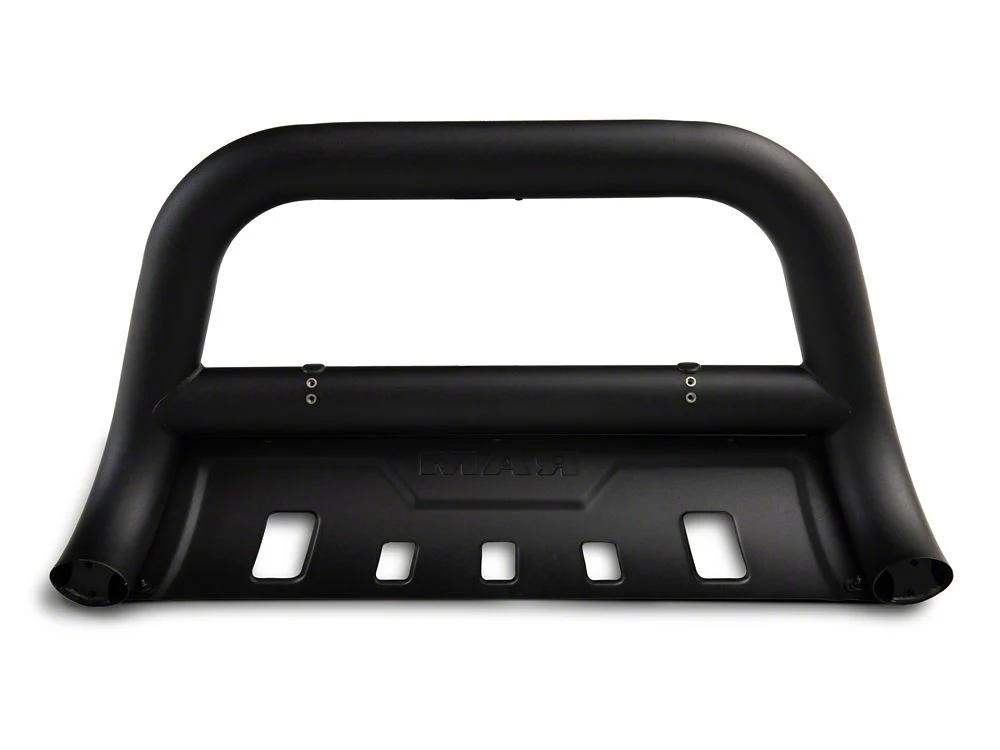 RAM Licensed by RedRock 3.50-Inch Oval Bull Bar with Skid Plate and Ram Logo; Black (09-18 RAM 1500, Excluding Rebel) - Image 6