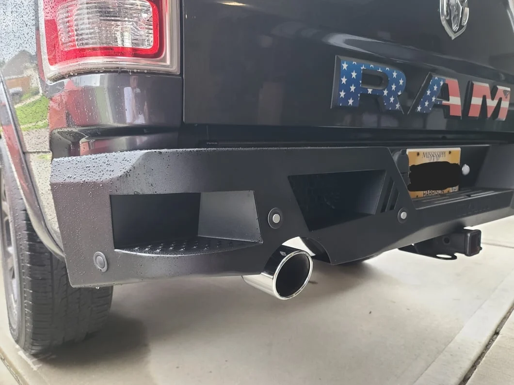 RAM Licensed by RedRock Adventure Series Rear Bumper (09-18 RAM 1500 w/ Factory Dual Exhaust) - Image 13