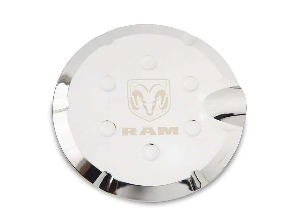 RAM Licensed by RedRock Fuel Tank Door Cover; Chrome (10-18 RAM 2500) - Image 5