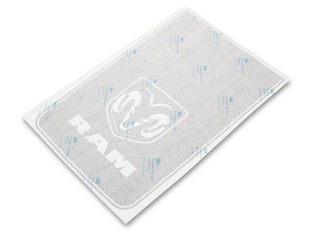 RAM Licensed by RedRock Hood Decal with Logo; Blue (09-18 RAM 1500, Excluding Rebel) - Image 3