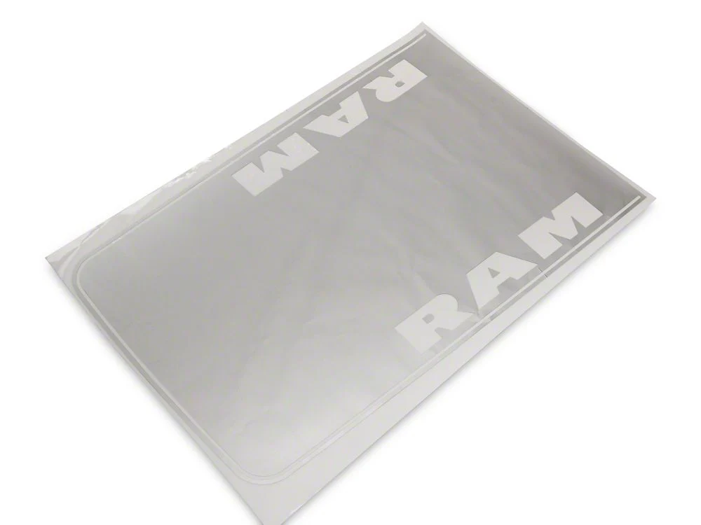 RAM Licensed by RedRock Hood Decal with RAM Logo; Silver (09-18 RAM 1500, Excluding Rebel) - Image 2