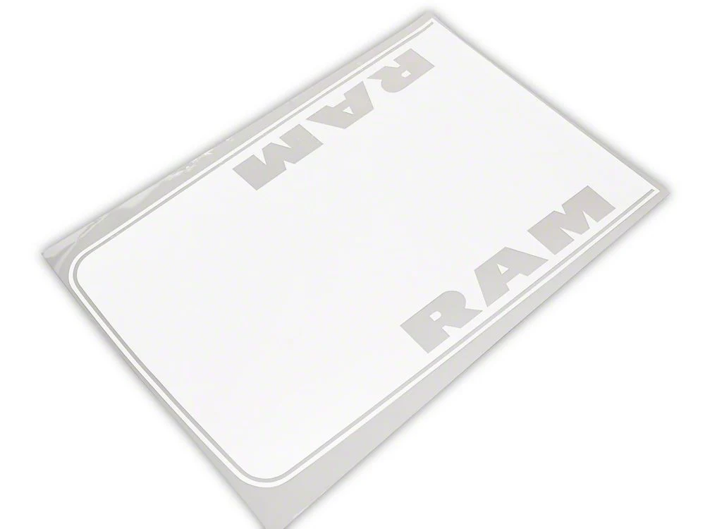 RAM Licensed by RedRock Hood Decal with RAM Logo; White (09-18 RAM 1500, Excluding Rebel) - Image 2