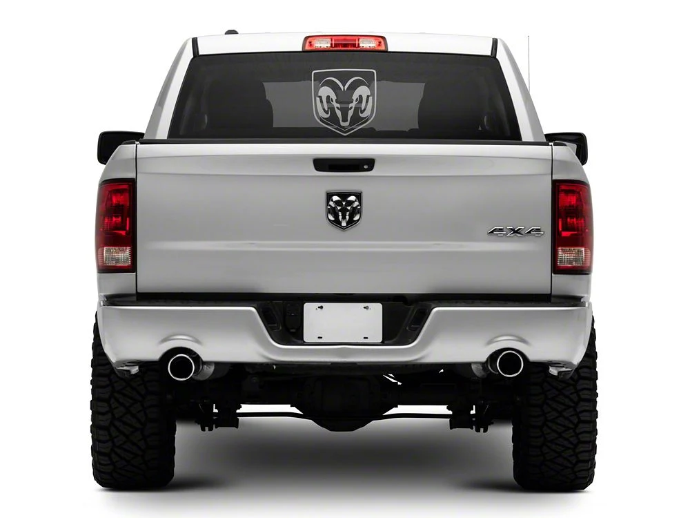 RAM Licensed by RedRock Large RAM Head Logo; Frosted (02-18 RAM 1500) - Image 6