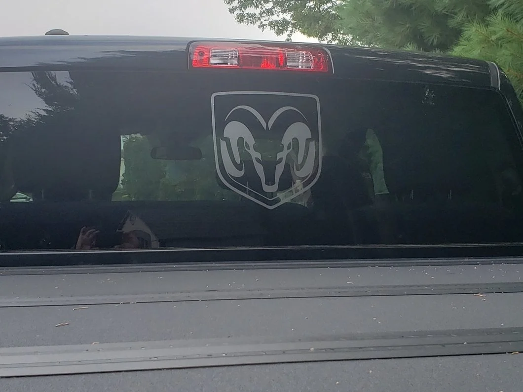 RAM Licensed by RedRock Large RAM Head Logo; Frosted (02-18 RAM 1500) - Image 8