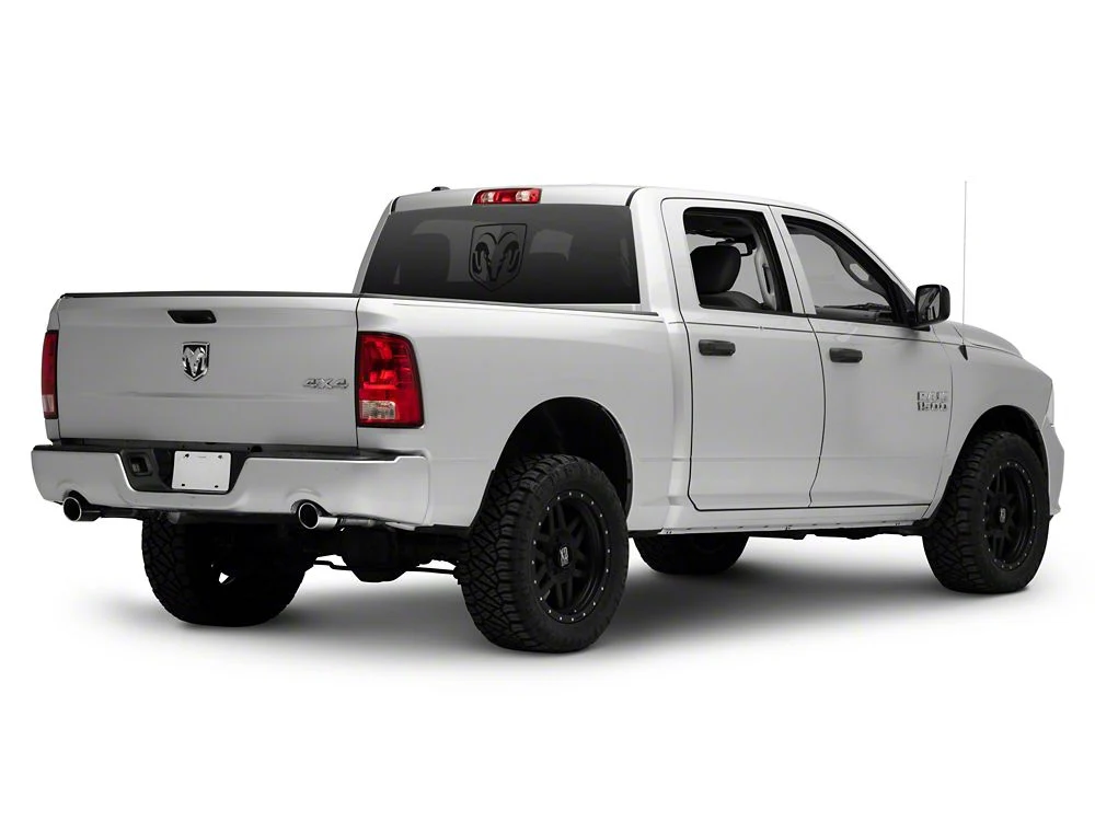 RAM Licensed by RedRock Large RAM Head Logo; Matte Black (02-18 RAM 1500) - Image 4
