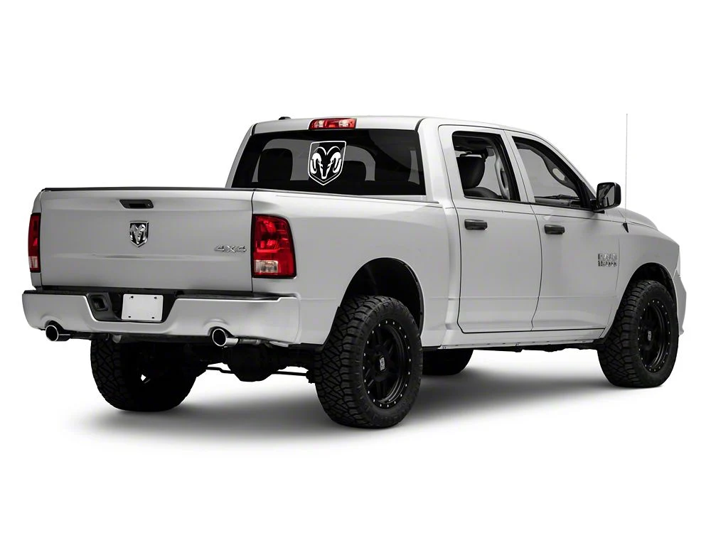 RAM Licensed by RedRock Large RAM Head Logo; White (02-18 RAM 1500) - Image 4