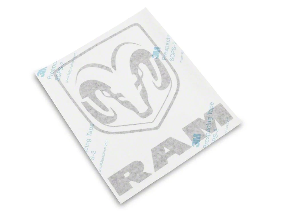 RAM Licensed by RedRock Large RAM Head with Logo; Matte Black (03-18 RAM 2500) - Image 3