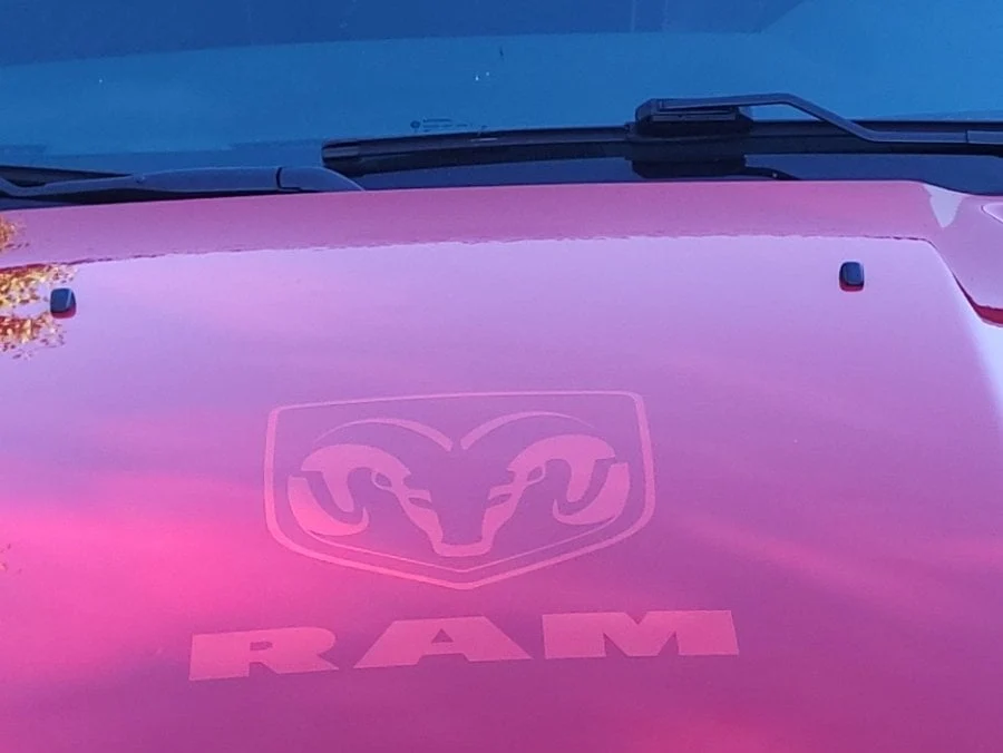 RAM Licensed by RedRock Large RAM Head with Logo; Red (02-18 RAM 1500) - Image 10