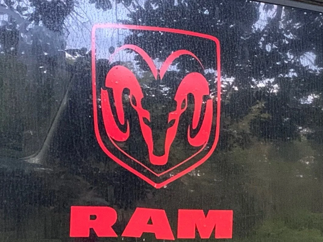RAM Licensed by RedRock Large RAM Head with Logo; Red (02-18 RAM 1500) - Image 12
