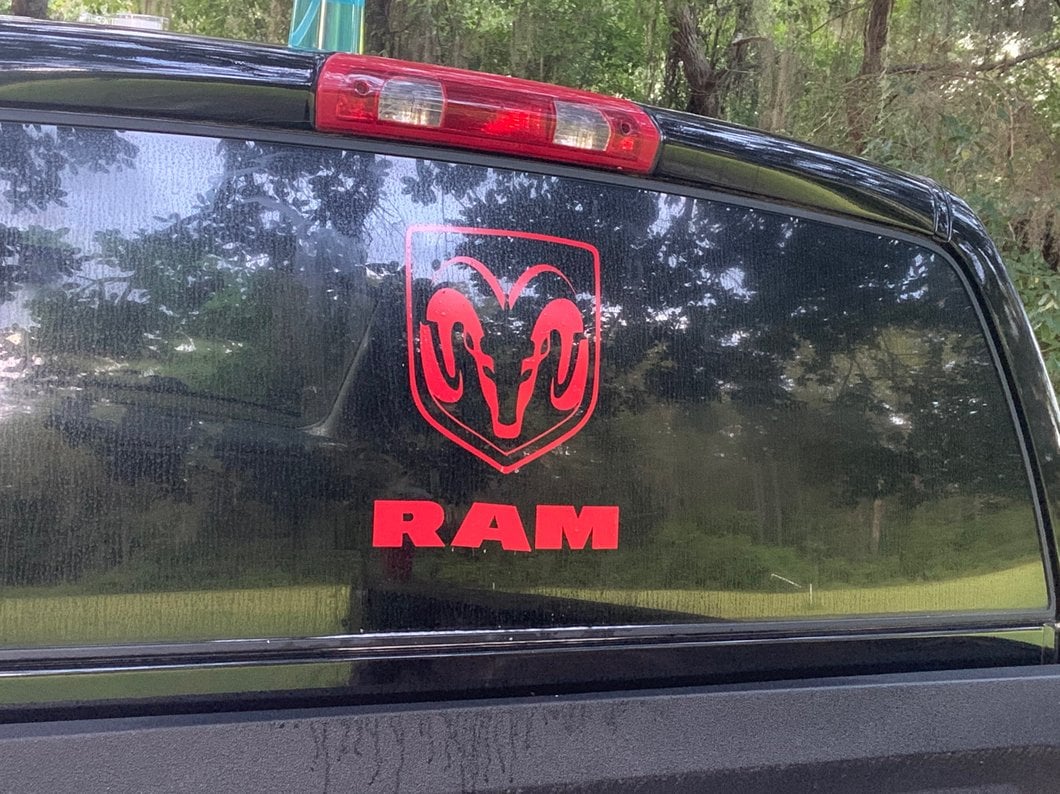 RAM Licensed by RedRock Large RAM Head with Logo; Red (02-18 RAM 1500) - Image 8